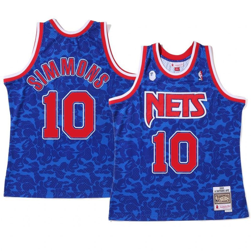 brooklyn nets ben simmons royal 2022 bape menjersey