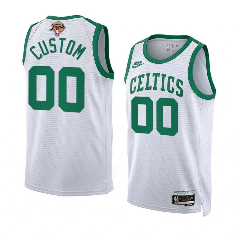 celtics custom 2022 nba finals white jersey