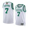 celtics jaylen brown 2022 nba finals white jersey