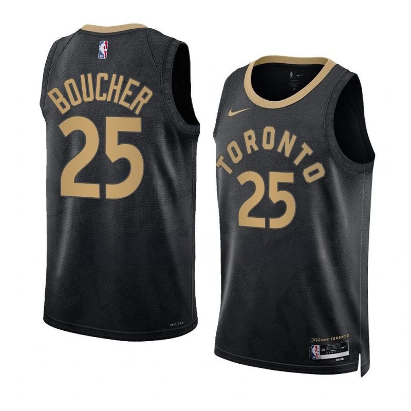 chris boucher raptorsjersey 2022 23city edition blackswing