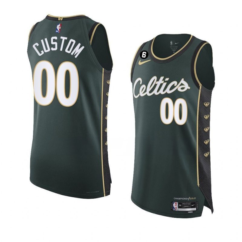 custom 2022 23celtics jersey city editionauthentic green