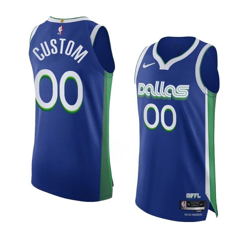 custom 2022 23mavericks jersey city editionauthentic blue