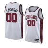 custom bullsjersey 2022 23city edition whiteswingman