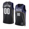 custom pacersjersey 2022 23city edition black navyswingman