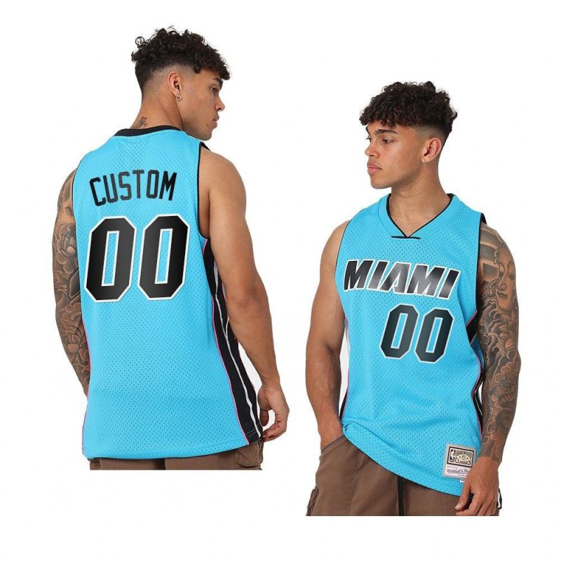 custom swingman jersey neon tropical blue