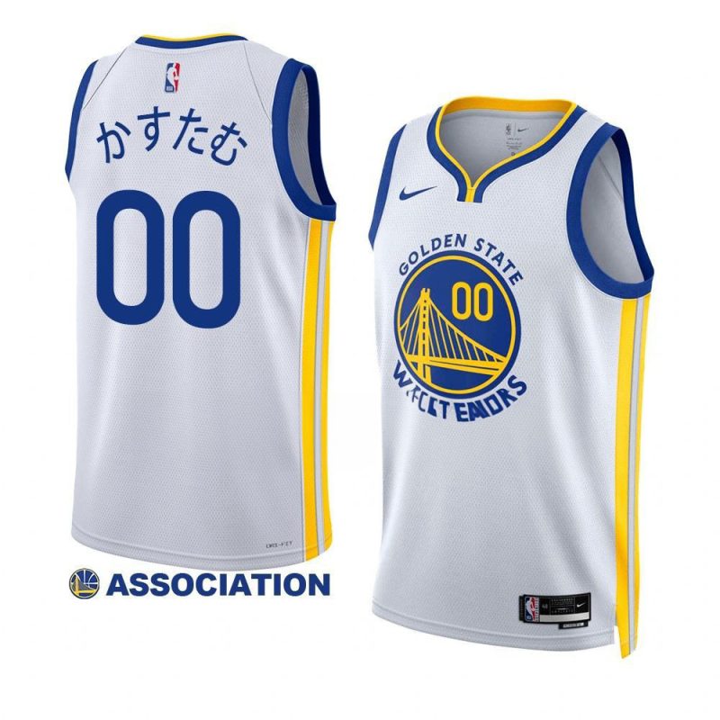 custom warriors japanese heritage white menjersey