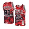 dennis rodman bulls jersey lunar new year red yythk