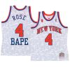 derrick rose camo tanktop jersey 2022 bape white