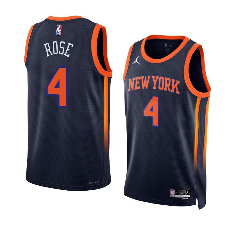 derrick rose knicksjersey 2022 23statement edition navyswi