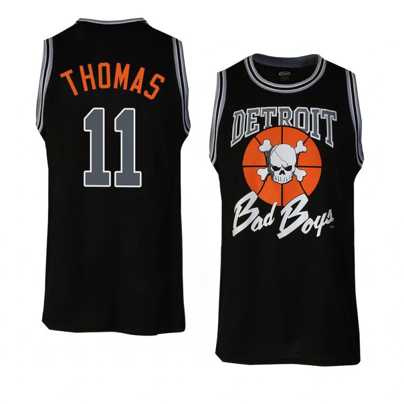 detroit pistons isiah thomas black bad boys jersey