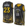 draymond green warriorsjersey 2022 23city edition blackswi