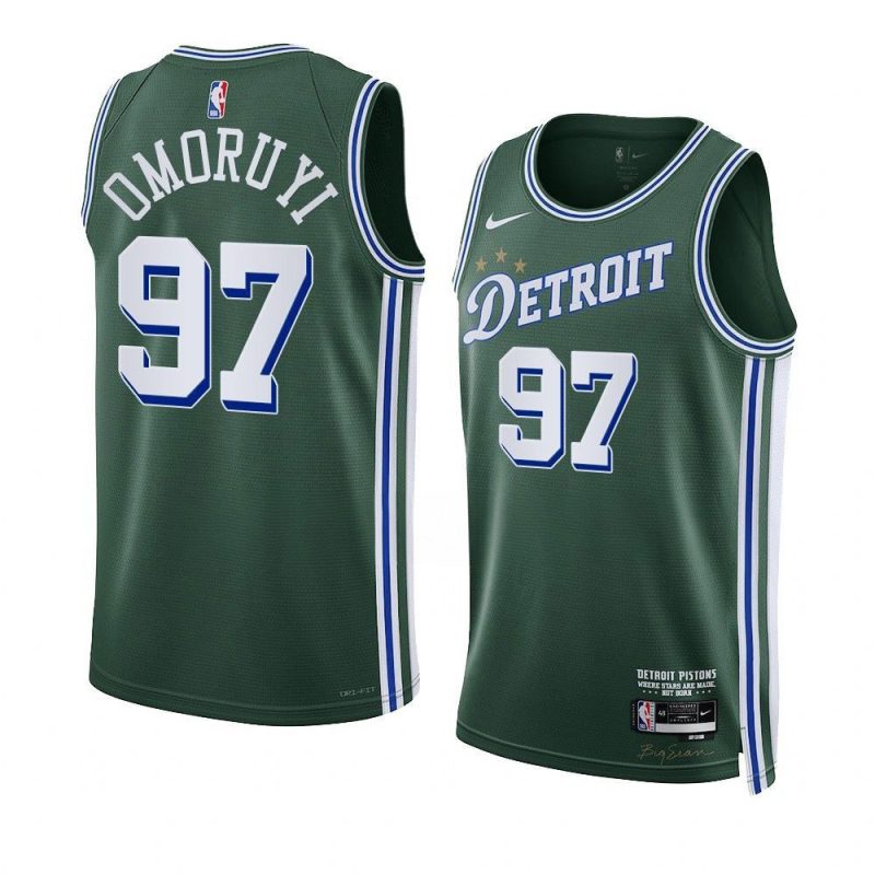 eugene omoruyi pistonsjersey 2022 23city edition greenswin