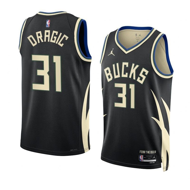 goran dragic bucksjersey 2022 23statement edition blackswi