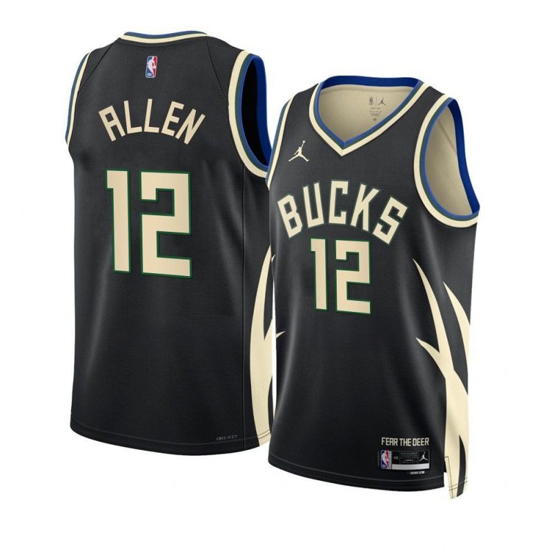 grayson allen bucksjersey 2022 23statement edition blacksw