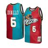 hamidou diallo jersey hardwood classics teal red sp