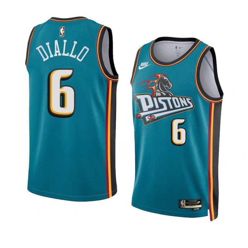 hamidou diallo pistonsjersey 2022 23classic edition tealsw