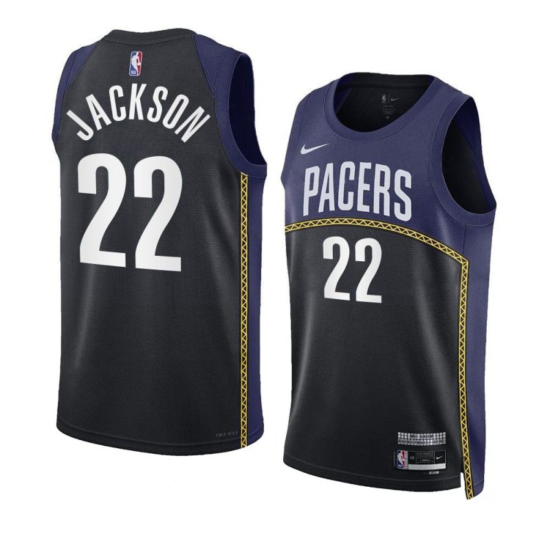 isaiah jackson pacersjersey 2022 23city edition black yyth