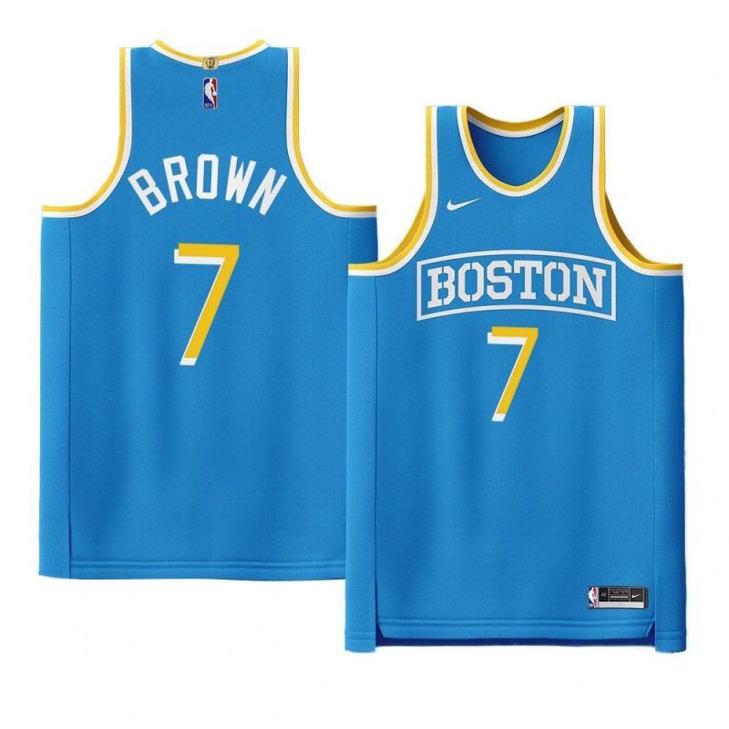 jaylen brown celtics city connect bluejersey blue