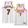 jaylen brown special jersey dunkin donuts white