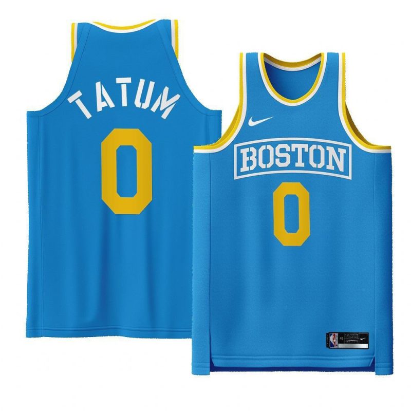 jayson tatum celtics boston strong specialjersey blue