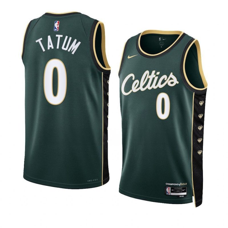 jayson tatum celticsjersey 2022 23city edition greenhonor