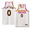 jayson tatum special jersey dunkin donuts white