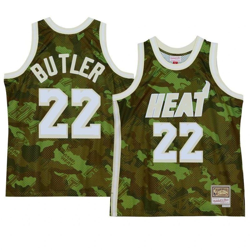 jimmy butler jersey ghost camo green hardwood class