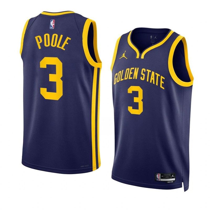 jordan poole navy statement edition jersey