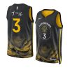 jordan poole warriors japanese heritage black menjersey