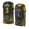 jordan poole warriorsjersey 2022 23city edition blackswing