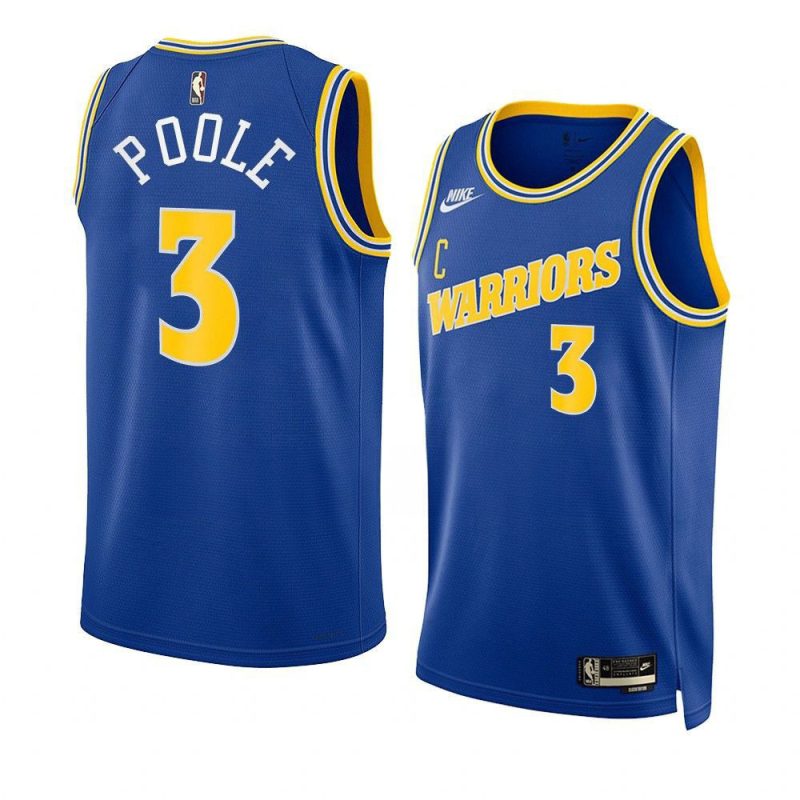 jordan poole warriorsjersey 2022 23classic edition blueswi