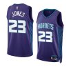 kai jones hornetsjersey 2022 23statement edition purpleswi