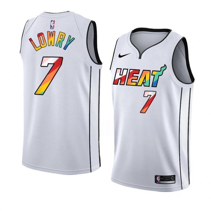 kyle lowry rainbow jersey 2023 pride white