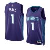 lamelo ball hornetsjersey 2022 23statement edition purples