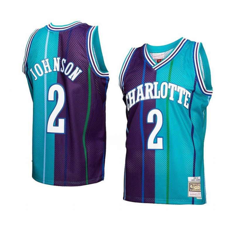 larry johnson jersey hardwood classics 1992 93 teal