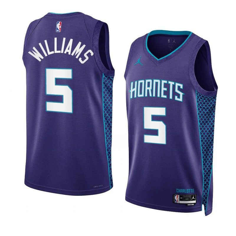 mark williams hornetsjersey 2022 23statement edition purpl