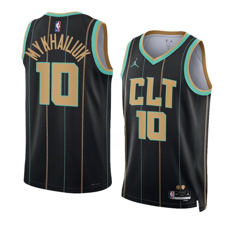 men svi mykhailiuk black city edition hornetsjersey