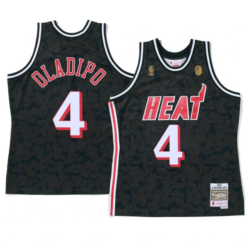 miami heat victor oladipo black 2022 bape menjersey