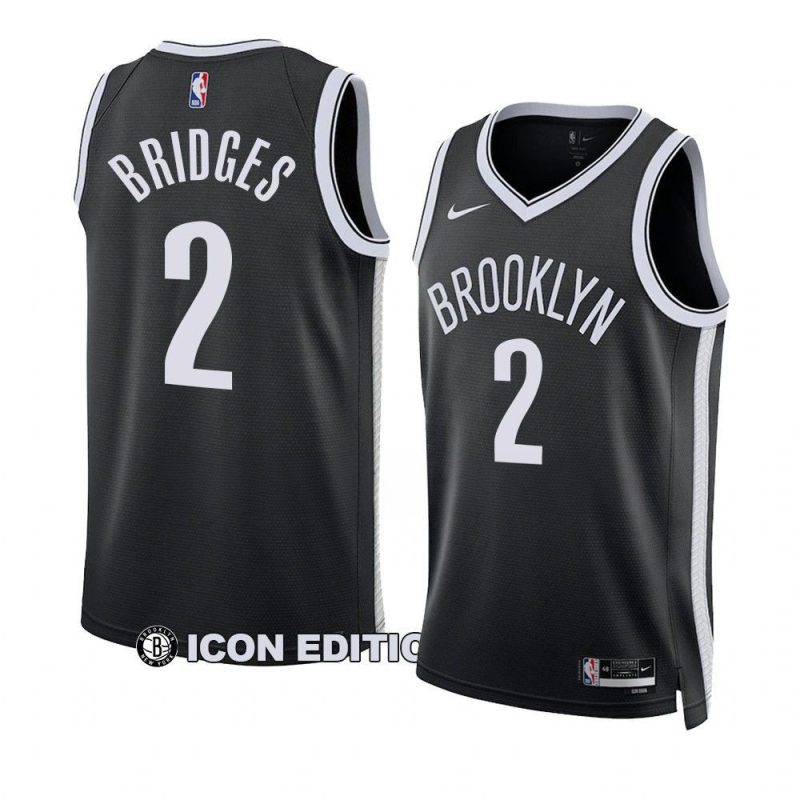 mikal bridges netsjersey 2022 23icon edition blackswingman