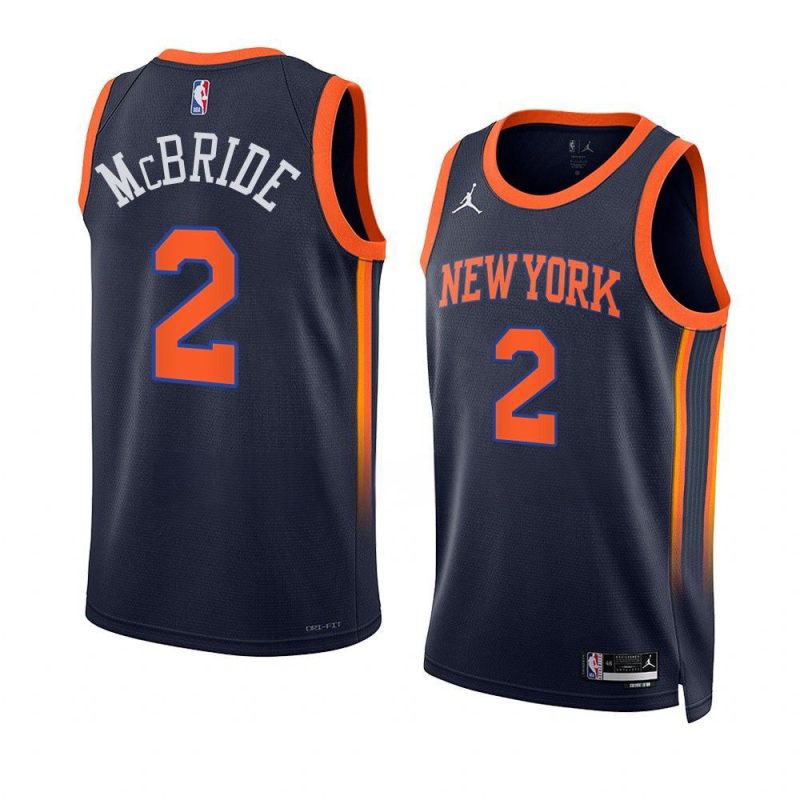 miles mcbride knicksjersey 2022 23statement edition navysw