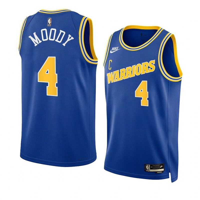 moses moody warriorsjersey 2022 23classic edition blueswin