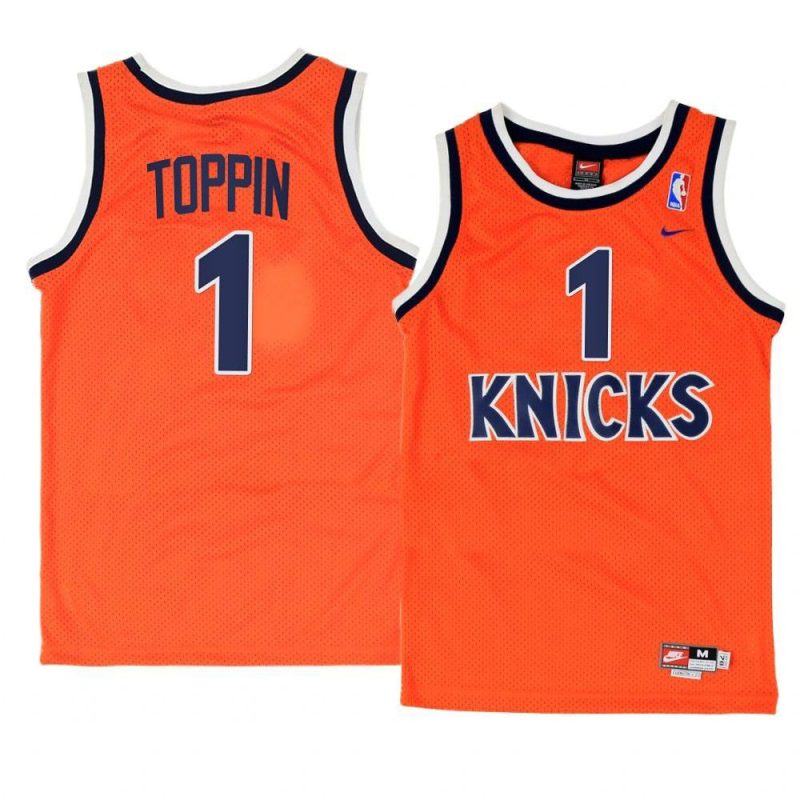 obi toppin replica jersey throwback orange