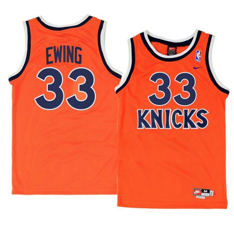 patrick ewing replica jersey throwback orange