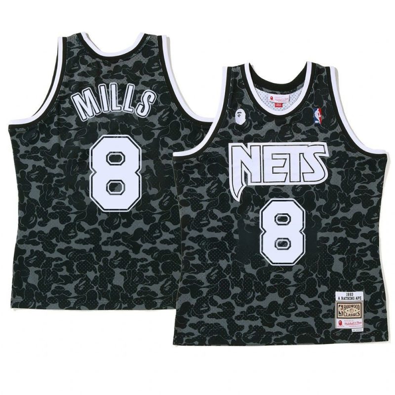 patty mills camo tanktop jersey 2022 bape black