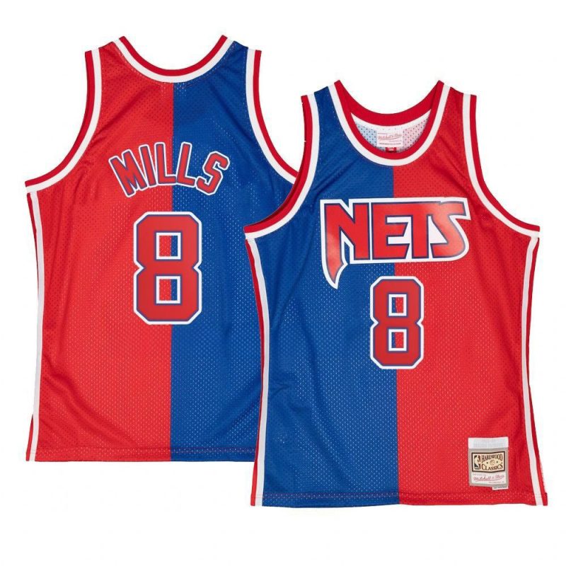 patty mills jersey hardwood classics blue red split