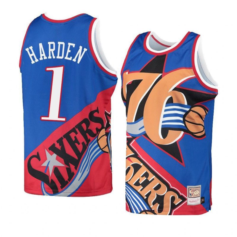 philadelphia 76ers james harden blue big face 5.0 y