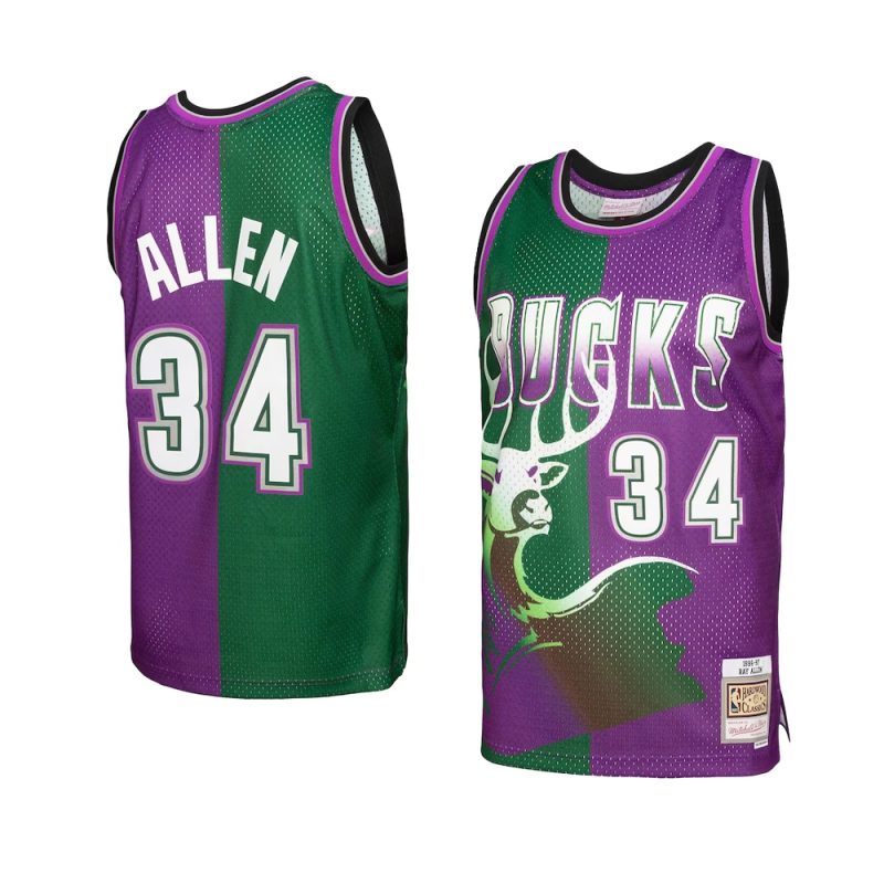 ray allen jersey hardwood classics 1996 97 green yy