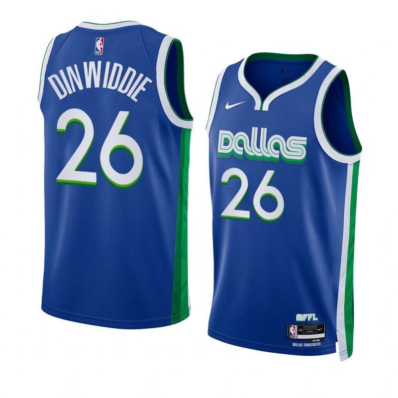 reggie bullock mavericksjersey 2022 23city edition blueswi