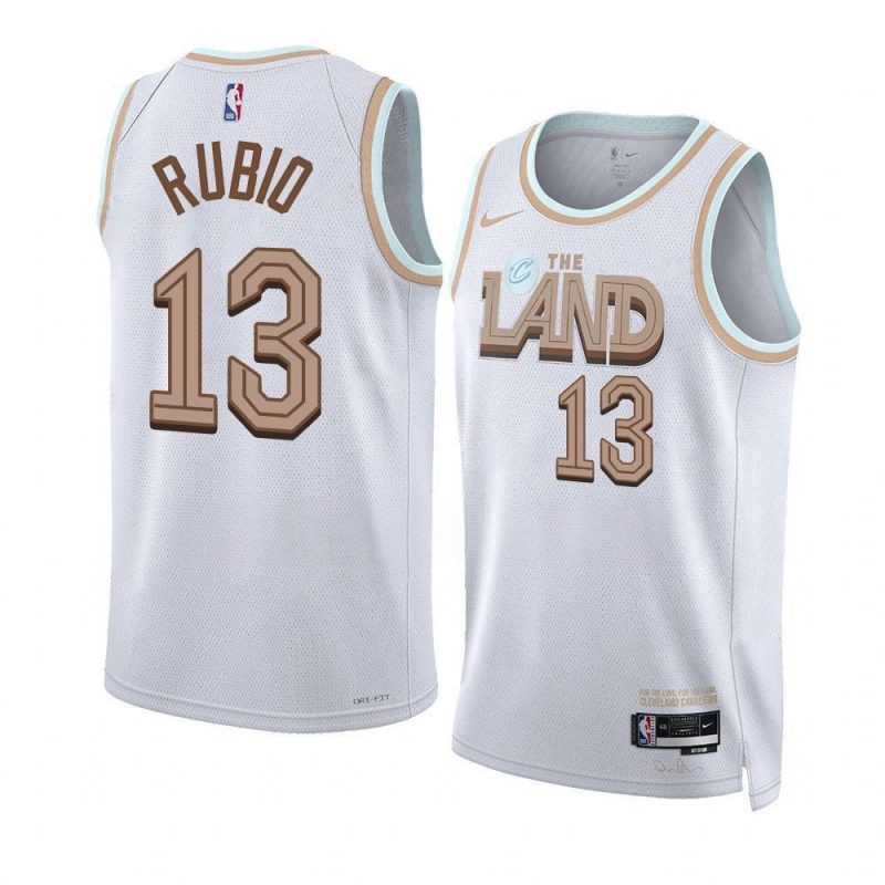 ricky rubio cavaliersjersey 2022 23city edition whiteswing