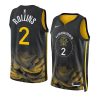 ryan rollins warriorsjersey 2022 23city edition blackswing